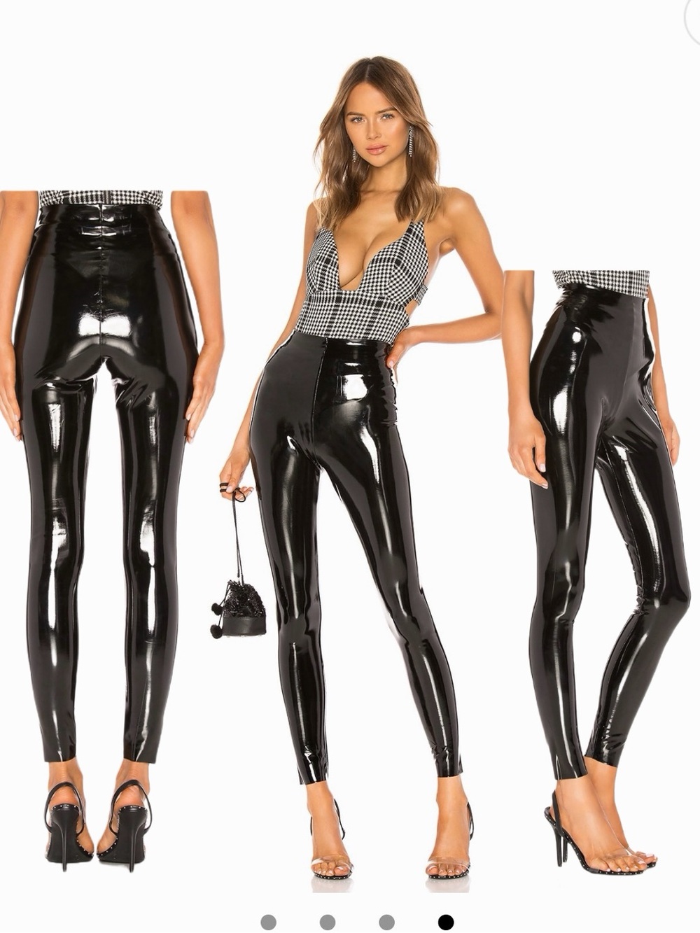 Commando Glossy Black High-Waist Patent Skinny Pants sexy